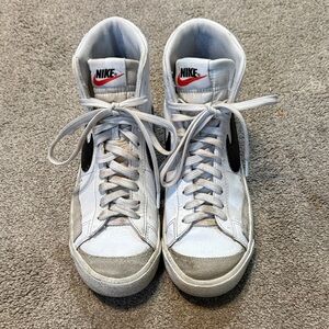 Nike White Blazer Sneakers Size 6.5 Y